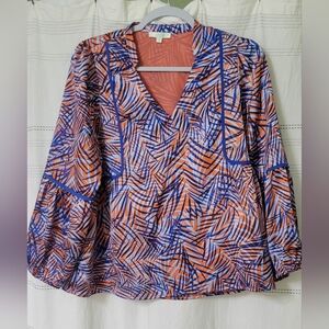 JADE BOHEMIAN  SATIN  TYPE TOP SIZE SMALL EUC